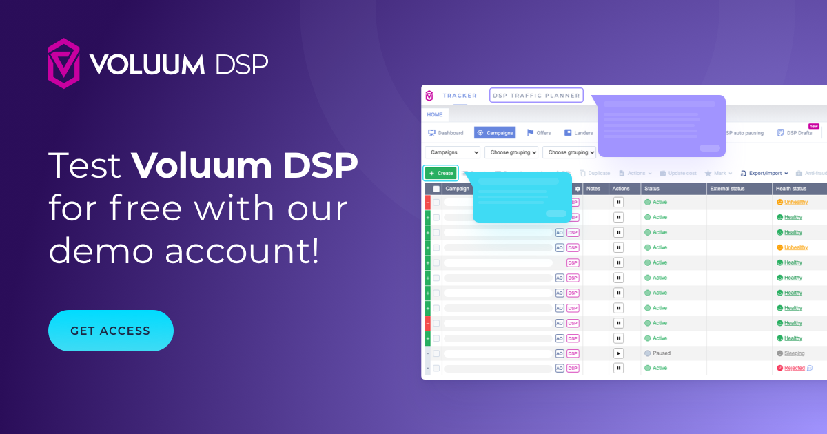 Demo Account | Voluum DSP